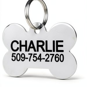 GoTags Stainless Steel Dog ID Tag Laser Engraved Pet-0