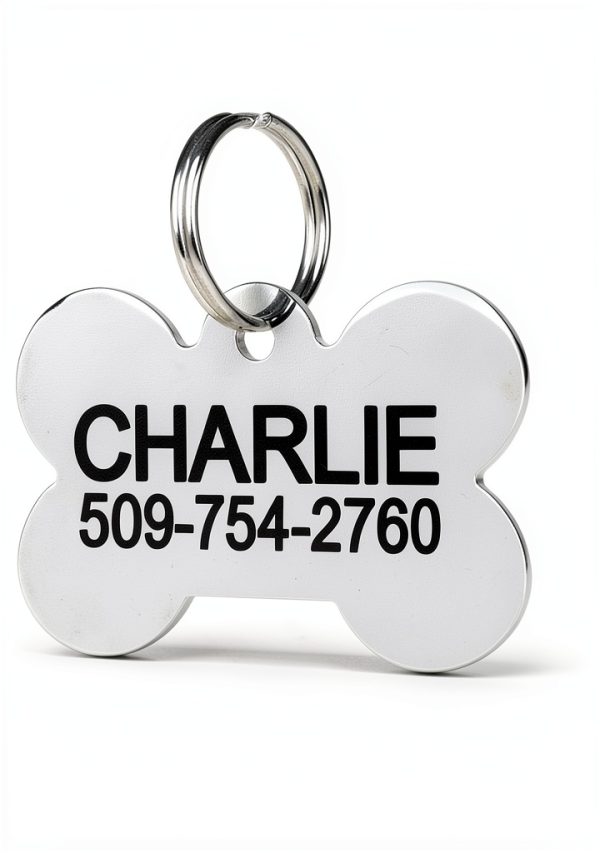 GoTags Stainless Steel Dog ID Tag Laser Engraved Pet-0