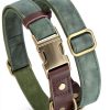 Didog Green Dog Collar Classic Design Quick Release Small-1