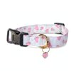 FYEQYAOU Cotton Dog Collar Adjustable Breathable Pet Collars-4