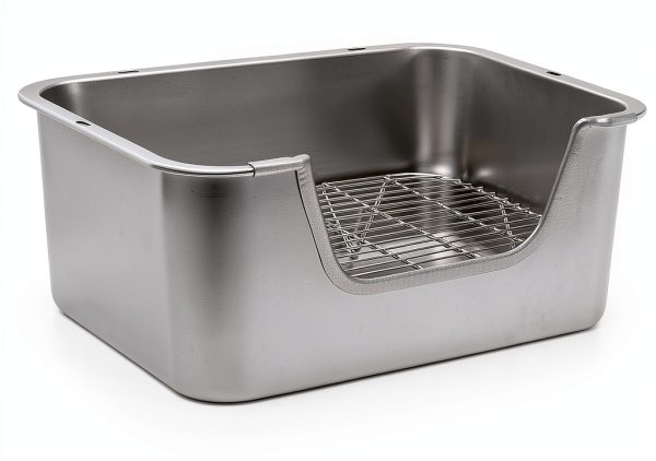 Sorstrem Stainless Steel Rabbit Litter Tray Hygienic Easy-1