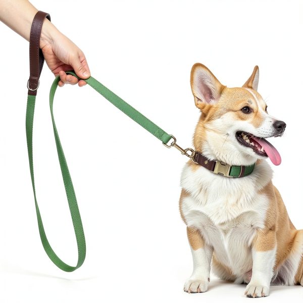 Didog Green Dog Collar Classic Design Quick Release Small-2