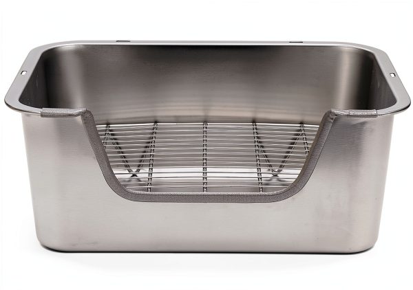 Sorstrem Stainless Steel Rabbit Litter Tray Hygienic Easy-3