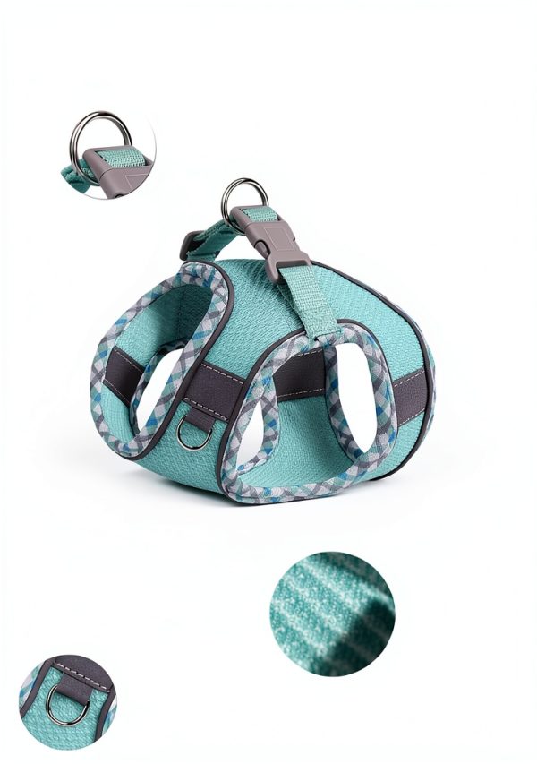 Petank Dog Harness Jacquard Mesh Reflective Step In Design-2