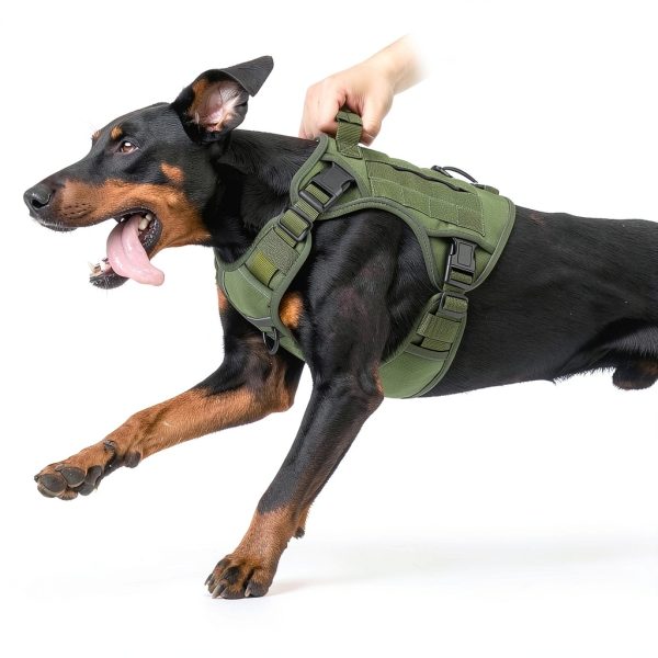 WINGOIN Dog Harness Large No Pull Reflective Military Nylon-2