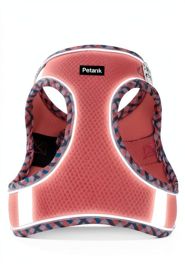 Petank Dog Harness Jacquard Mesh Reflective Step In Design-3