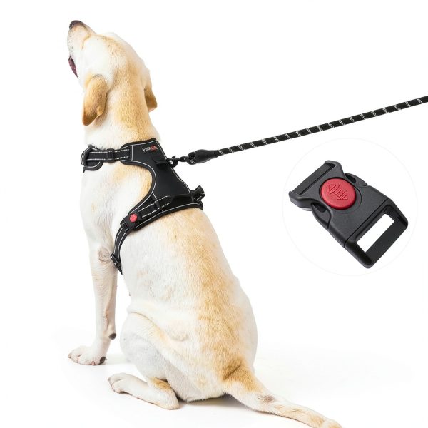 tobeDRI No Pull Dog Harness Reflective Front Clip Leash-3