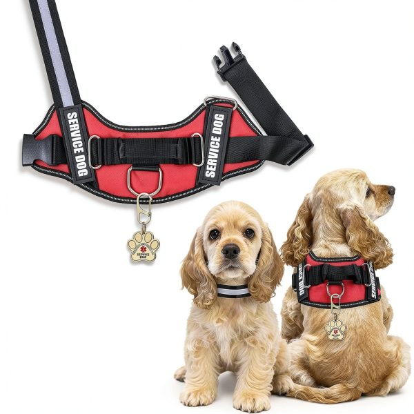 Opstin Service Dog Vest Reflective Harness Training-2