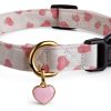 FYEQYAOU Cotton Dog Collar Adjustable Breathable Pet Collars-0