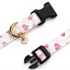 FYEQYAOU Cotton Dog Collar Adjustable Breathable Pet Collars-1