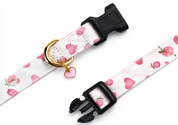 FYEQYAOU Cotton Dog Collar Adjustable Breathable Pet Collars-1