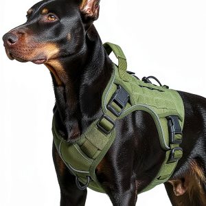 WINGOIN Dog Harness Large No Pull Reflective Military Nylon-0