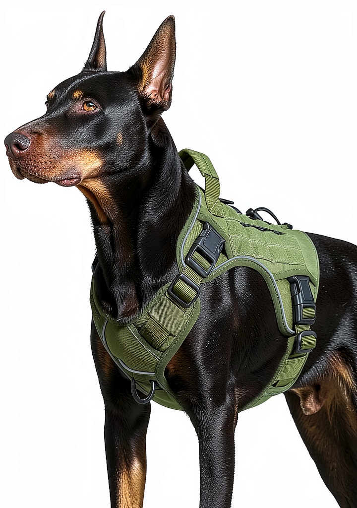 WINGOIN large dog harness on a German Shepherd during a hike