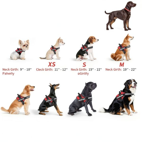 Opstin Service Dog Vest Reflective Harness Training-5