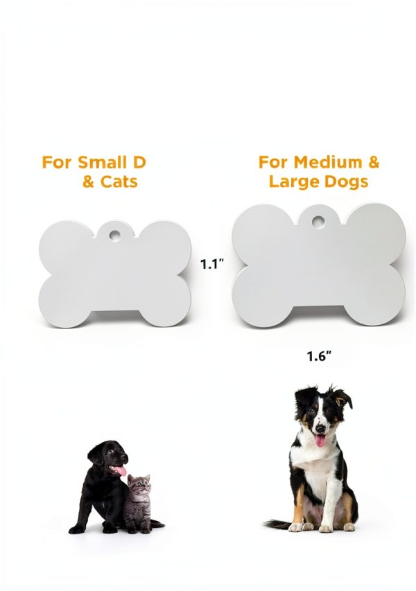 GoTags Stainless Steel Dog ID Tag Laser Engraved Pet-6