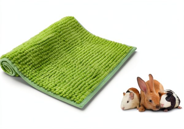 Barydat Guinea Pig Mats 16x12 Gray Green Pink-2