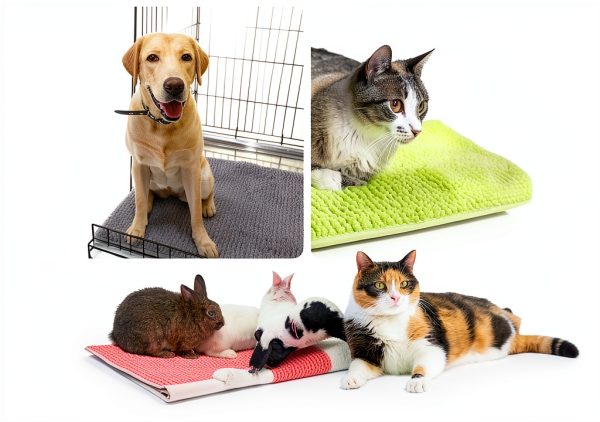 Barydat Guinea Pig Mats 16x12 Gray Green Pink-4