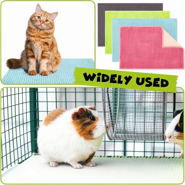 Barydat Guinea Pig Mats 16x12 Gray Green Pink-3