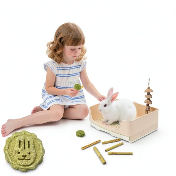 RUBYHOME Large Rabbit Litter Box Plastic-3