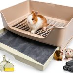 RUBYHOME Large Rabbit Litter Box Plastic-0