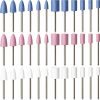 36pcs Shank Abrasive Grinding Wheel Heads Set Maitys 1/8in 3 Colors-0