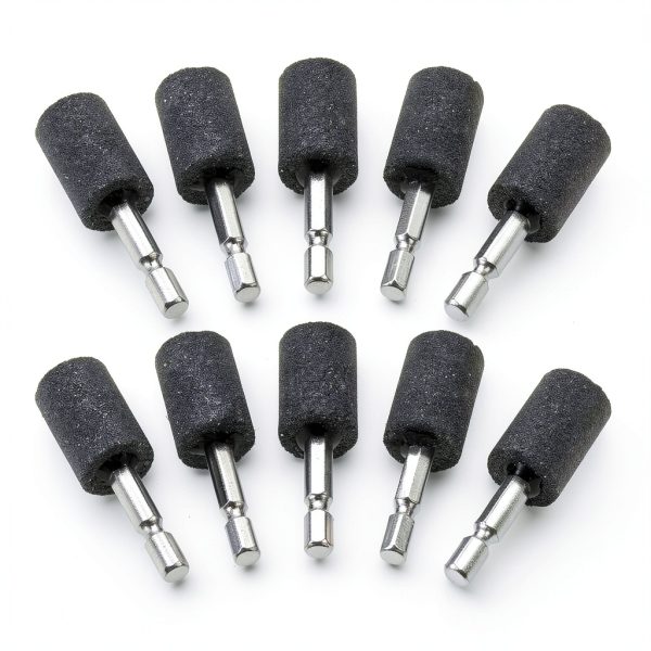 dophee 10-piece 20mm Cylindrical Aluminum Oxide Grinding Stones for-0