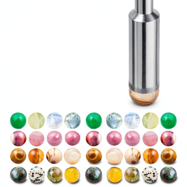 uxcell Diamond Grinding Mounted Point 30mm 100 Grit Concave Bead-4