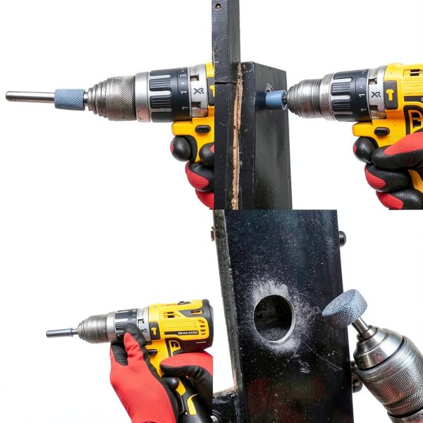 10 Pcs Multiple Shapes Rotary Grinding Stone with 1/4-Inch Hex Shank Abrasive Stone Mounted Grinding Point for Drill-5