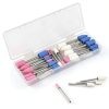 36pcs Shank Abrasive Grinding Wheel Heads Set Maitys 1/8in 3 Colors-4