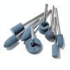 8 Pcs Extra Long Shank Grinding Stone, 1/4" Extended Shank Aluminum Oxide Mounted Grinding Points for Drill Rotary Tools-5