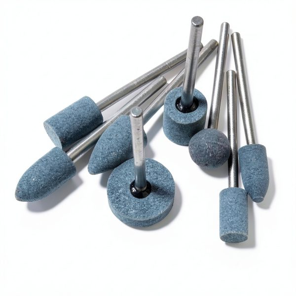 8 Pcs Extra Long Shank Grinding Stone, 1/4" Extended Shank Aluminum Oxide Mounted Grinding Points for Drill Rotary Tools-5