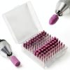 Abrasive Polishing Bits ChgImposs 100 Pcs 1/8" Shank Wheel Kit Pink-7