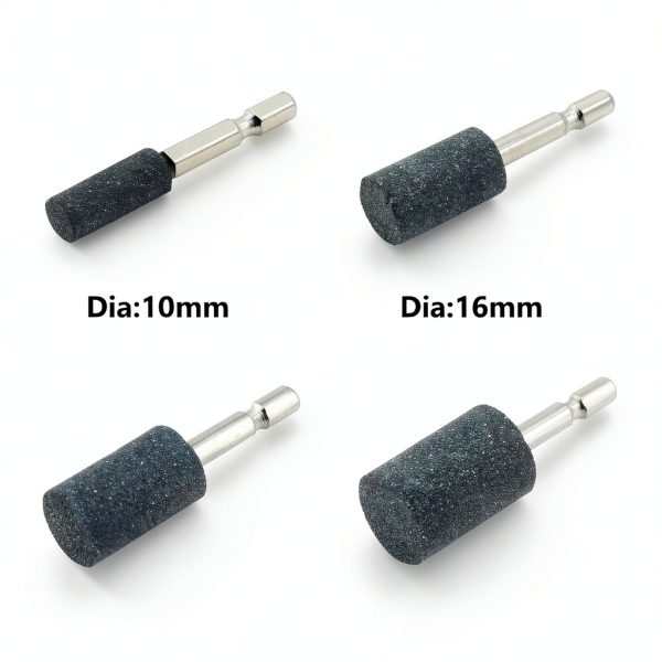 10 Pcs Multiple Shapes Rotary Grinding Stone with 1/4-Inch Hex Shank Abrasive Stone Mounted Grinding Point for Drill-2