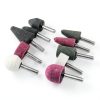 Luo ke 10pcs Rotary Grinding Stones 1/4 inch Shank Aluminum Oxide Set-2