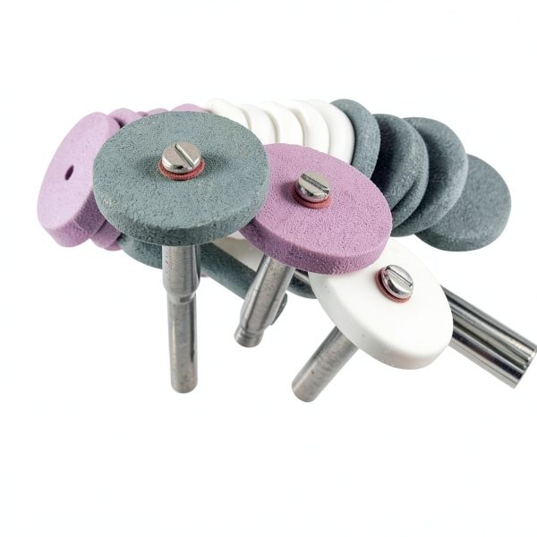 45 Pcs Rotary Grinding Stones - 1/8" Shank Abrasive Mounted Stone Grinding Point Sharpening Bits for Rotary Tools-3