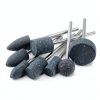 8 Pcs Extra Long Shank Grinding Stone, 1/4" Extended Shank Aluminum Oxide Mounted Grinding Points for Drill Rotary Tools-0