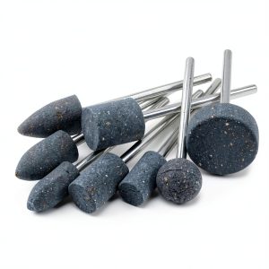 8 Pcs Extra Long Shank Grinding Stone, 1/4" Extended Shank Aluminum Oxide Mounted Grinding Points for Drill Rotary Tools-0