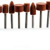 Carving Expert 9pcs Abrasive Mounted Stone for Dremel Rotary Tools Grinding Stone Wheel Head Dremel Accessories 1/8 Inch Shank-0