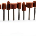 Carving Expert 9pcs Abrasive Mounted Stone for Dremel Rotary Tools Grinding Stone Wheel Head Dremel Accessories 1/8 Inch Shank-0
