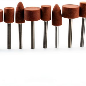 Carving Expert 9pcs Abrasive Mounted Stone for Dremel Rotary Tools Grinding Stone Wheel Head Dremel Accessories 1/8 Inch Shank-0
