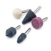 Luo ke 10pcs Rotary Grinding Stones 1/4 inch Shank Aluminum Oxide Set-3