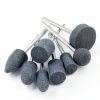 8 Pcs Extra Long Shank Grinding Stone, 1/4" Extended Shank Aluminum Oxide Mounted Grinding Points for Drill Rotary Tools-6