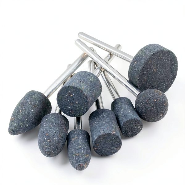 8 Pcs Extra Long Shank Grinding Stone, 1/4" Extended Shank Aluminum Oxide Mounted Grinding Points for Drill Rotary Tools-6