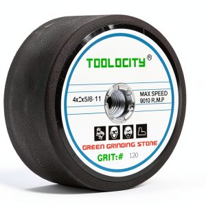 4" Green Grinding Stone 120 Grit by Toolocity 4x2" 5/8-11 Thread-0
