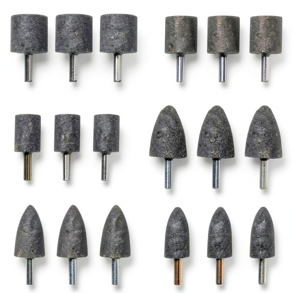 Asamuyu 18-piece stone point set with two shapes on a 1/4 inch (6mm)-0