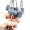 8 Pcs Extra Long Shank Grinding Stone, 1/4" Extended Shank Aluminum Oxide Mounted Grinding Points for Drill Rotary Tools-4