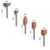 45 Pcs Rotary Grinding Stones - 1/8" Shank Abrasive Mounted Stone Grinding Point Sharpening Bits for Rotary Tools-1