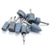 10 Pcs Multiple Shapes Rotary Grinding Stone with 1/4-Inch Hex Shank Abrasive Stone Mounted Grinding Point for Drill-4