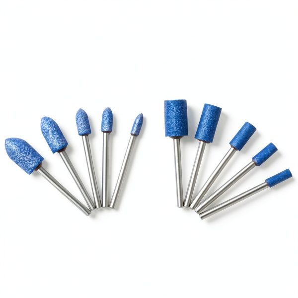 AUTOTOOLHOME 1/8" Shank Abrasive Mounted Stone Grinding Bits Sanding Drill Bit for Rotary Tool Flap Wheel for Grinding, Polishing, Deburring Ferrous Metal 10 Pack-5