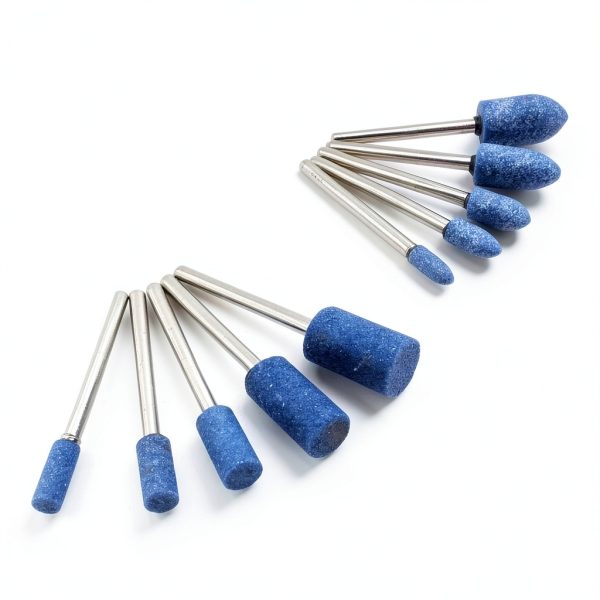 AUTOTOOLHOME 1/8" Shank Abrasive Mounted Stone Grinding Bits Sanding Drill Bit for Rotary Tool Flap Wheel for Grinding, Polishing, Deburring Ferrous Metal 10 Pack-6